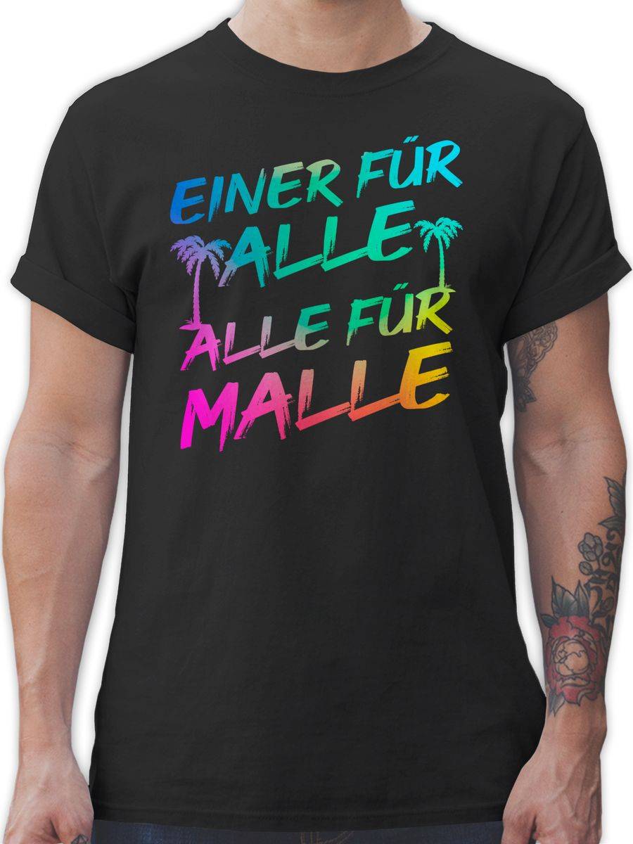 Shirtracer Malle für Alle - Einer für alle Alle für Malle: Tshirt Turnbeutel Shirtracer Hotsell