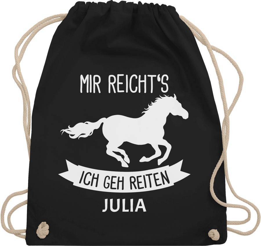 Shirtracer Mir reichts ich geh reiten: T-Shirt Turnbeutel Shirtracer im Angebot