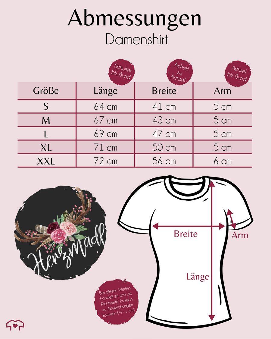 Shirtracer Herzmadl Geweih - weißer Schriftzug: Tshirt Gym Bag Shirtracer Muttertagsangebot