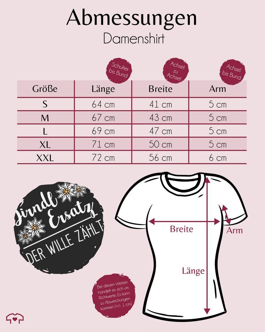 Shirtracer Dirndl Ersatz der Wille zählt - weiß Shirts & Mehr Shirtracer Top Angebot