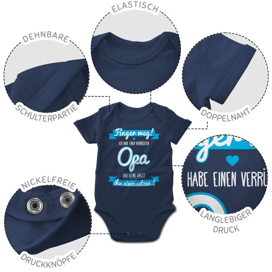 Shirtracer Ich habe einen verrückten Opa blau Shirts & Mehr Shirtracer Neueste Mode