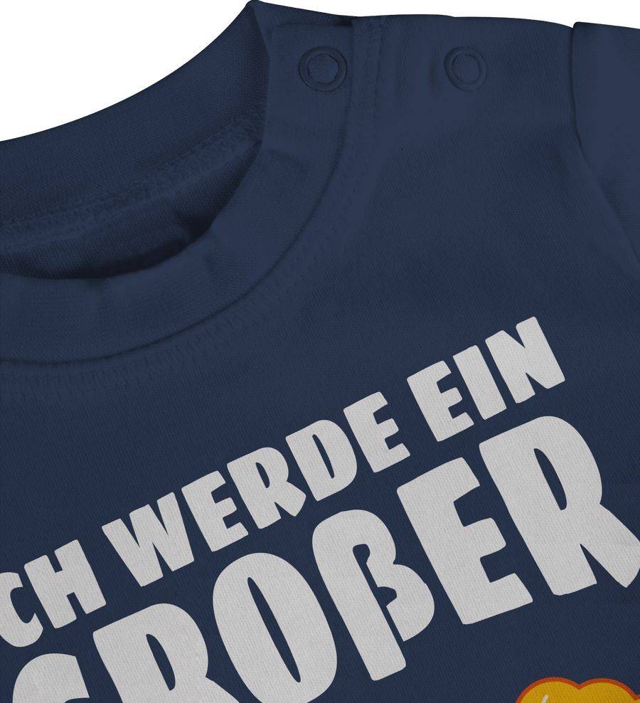 Shirtracer Ich werde ein großer Bruder mit Löwen - weiß: Tshirt Turnbeutel Shirtracer Sonderangebote