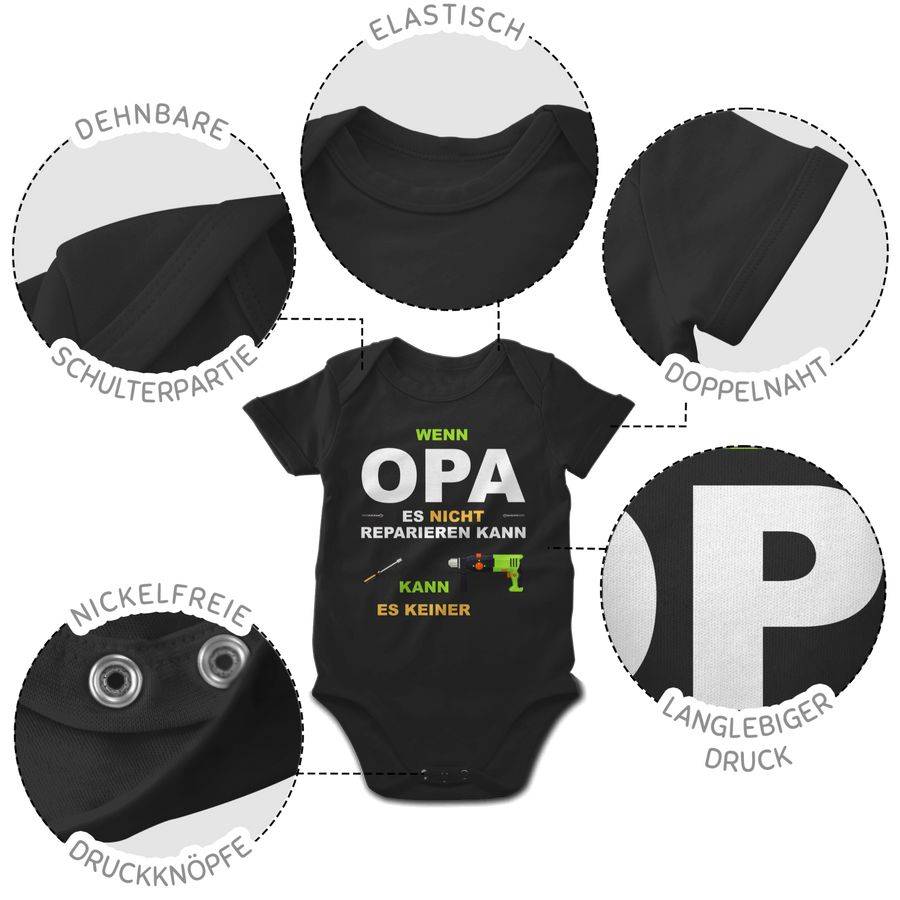 Shirtracer Wenn Opa es nicht reparieren kann kann es keiner: Tshirt Rucksack Shirtracer Nur für heute