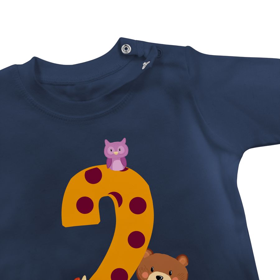 Shirtracer Waldtiere - Bär Waschbär Fuchs Eule zum Zweiten: Tshirt Turnbeutel Shirtracer Nur noch ein Tag übrig