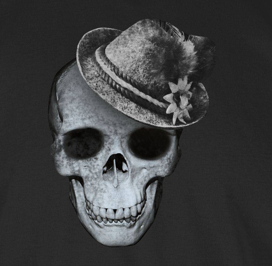 Shirtracer Totenkopf mit Filzhut: T-Shirt Gym Bag Shirtracer Heißer Verkauf