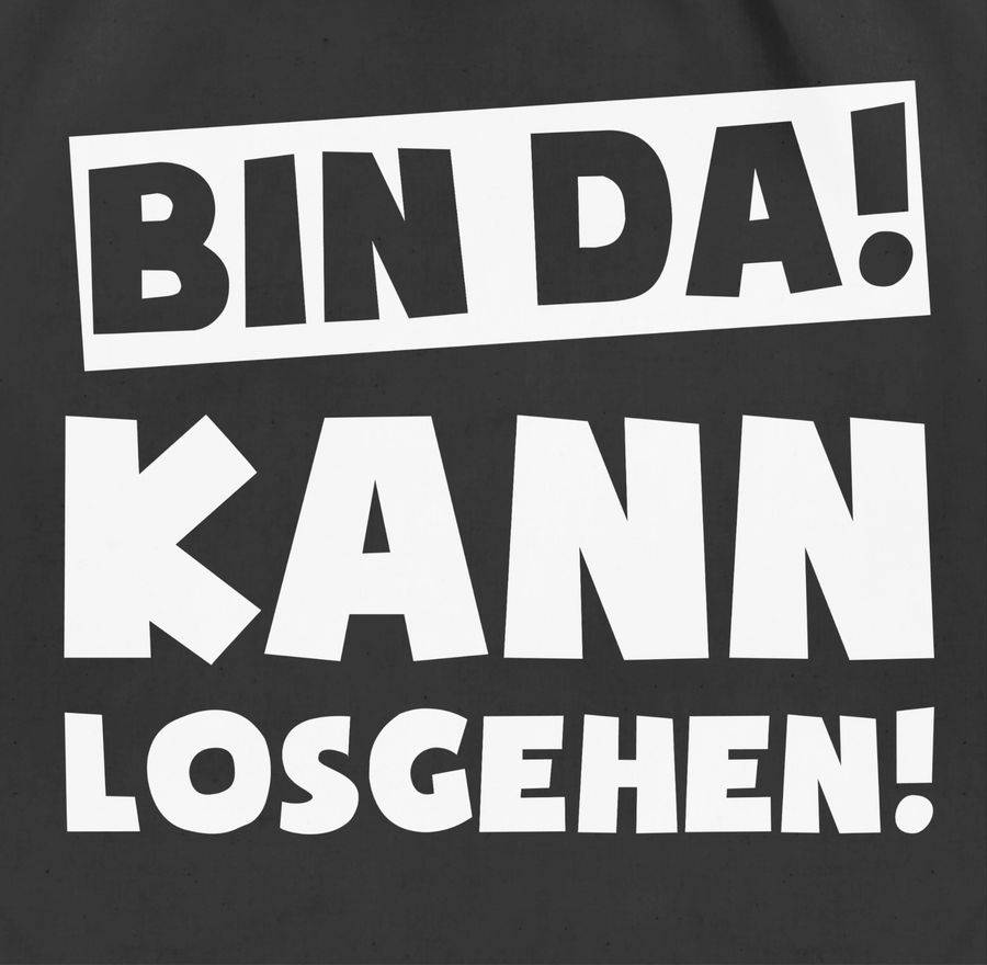 Shirtracer Bin da kann losgehen: T-Shirt Rucksack Shirtracer Große Rabatte